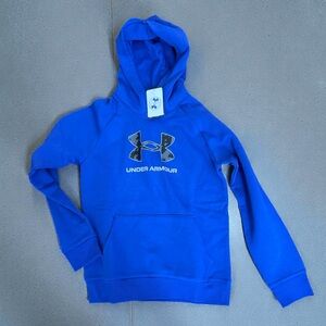 NWT Under Armour Kids Vibrant Blue Hoodie